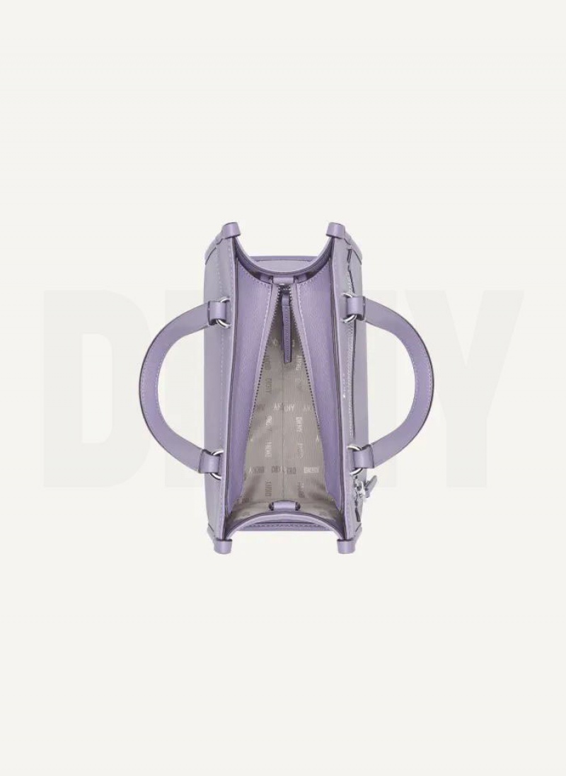Purple DKNY Zoie Mini Bags Tote Bags | USA-D0720