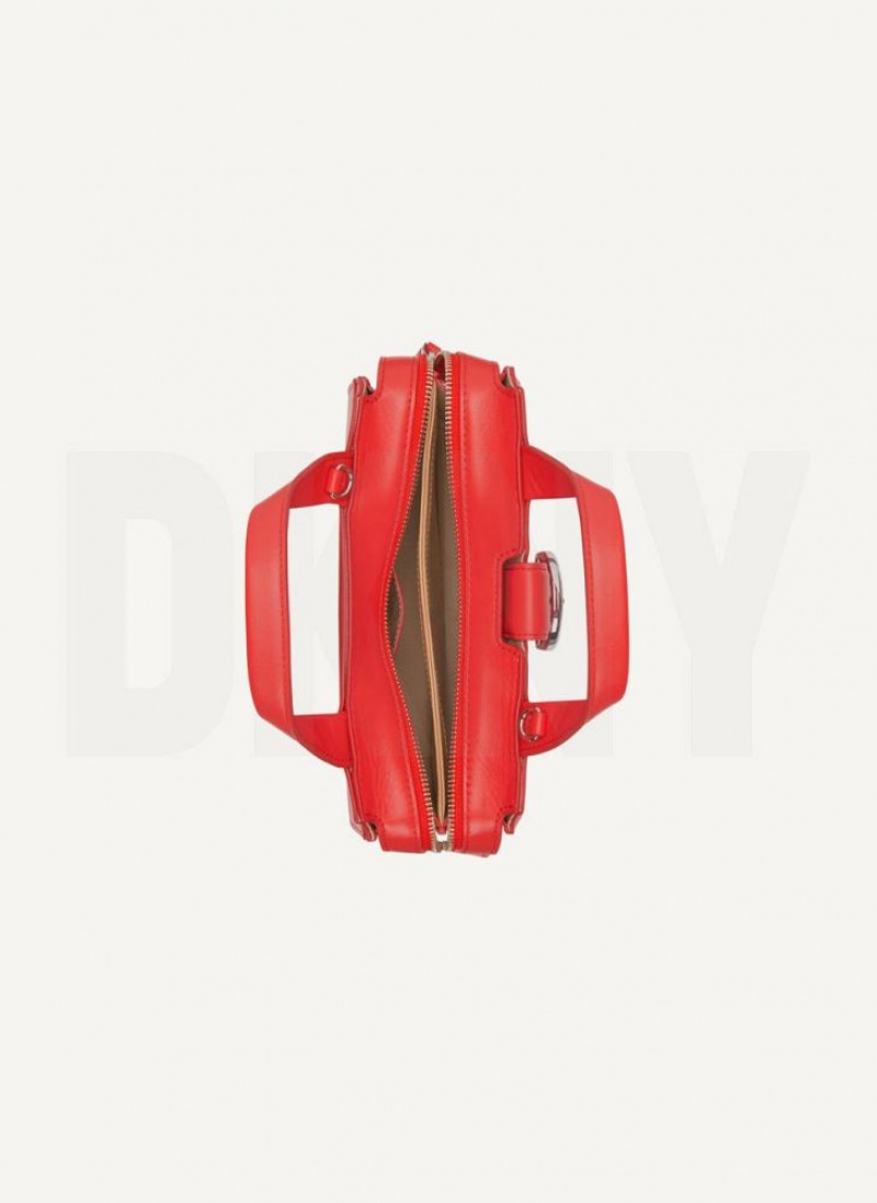 Red DKNY Buckle Bags Crossbody Bags | USA-D0725