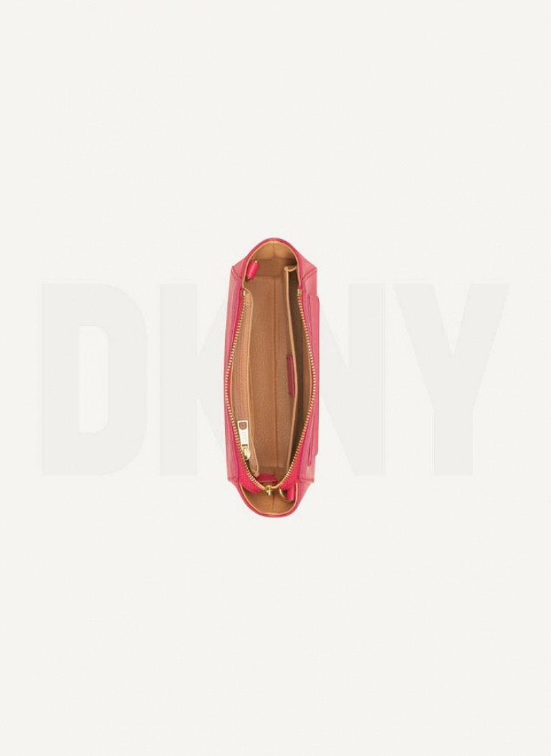 Red DKNY Mini Dome Bags Crossbody Bags | USA-D0567