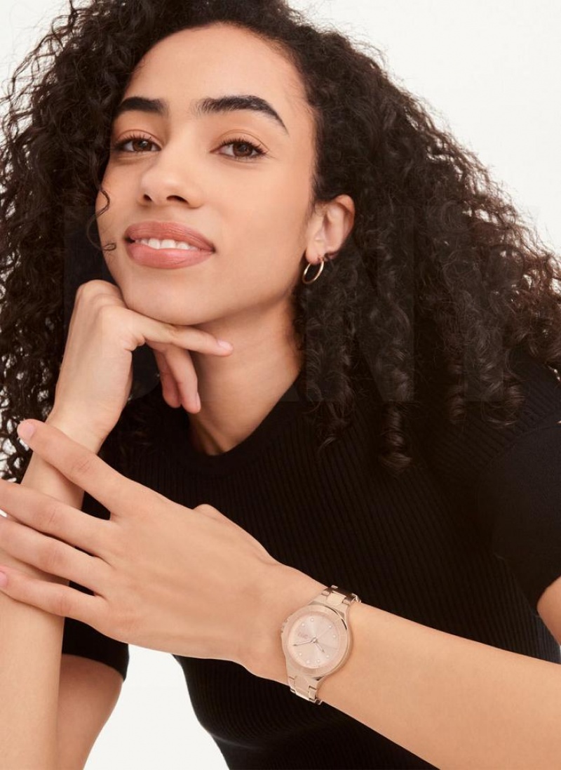 Rose Gold DKNY Chambers Women's Watches | USA-D1280
