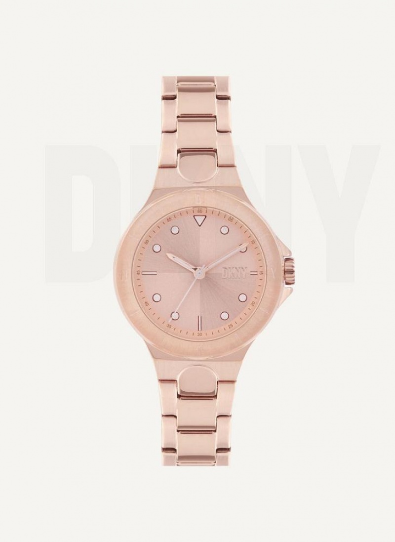 Rose Gold DKNY Chambers Women\'s Watches | USA-D1280