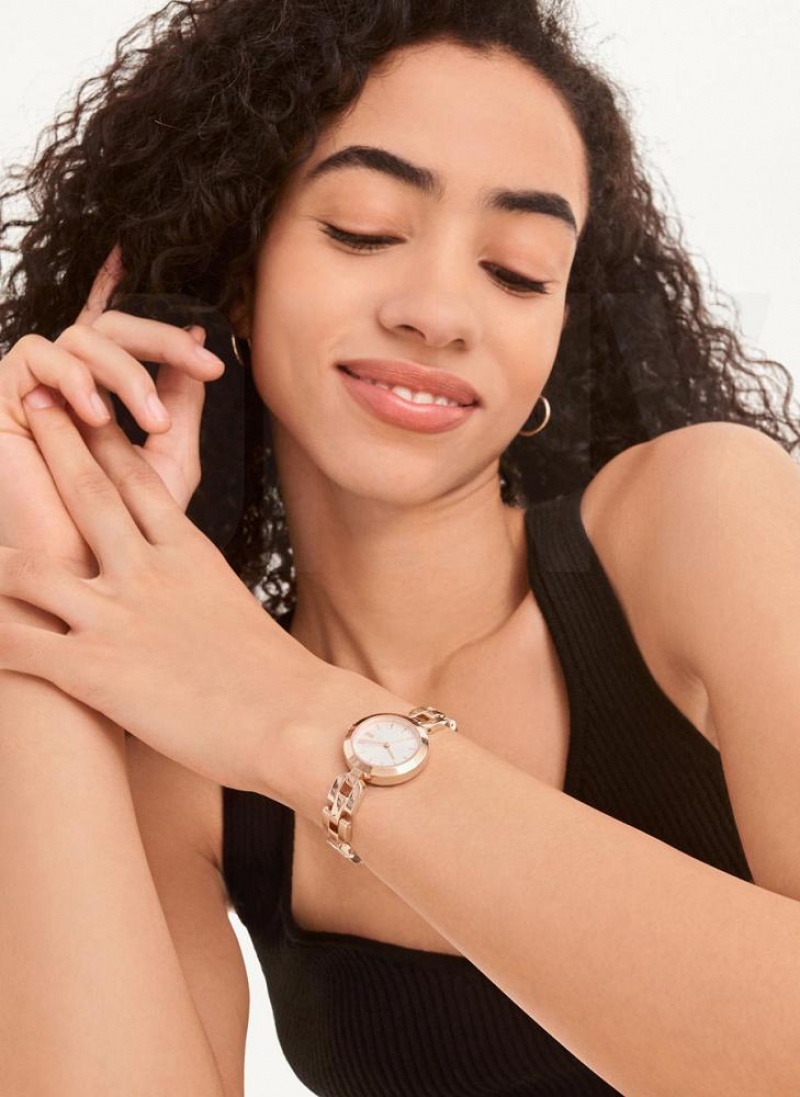Rose Gold DKNY City Link Women's Watches | USA-D0755