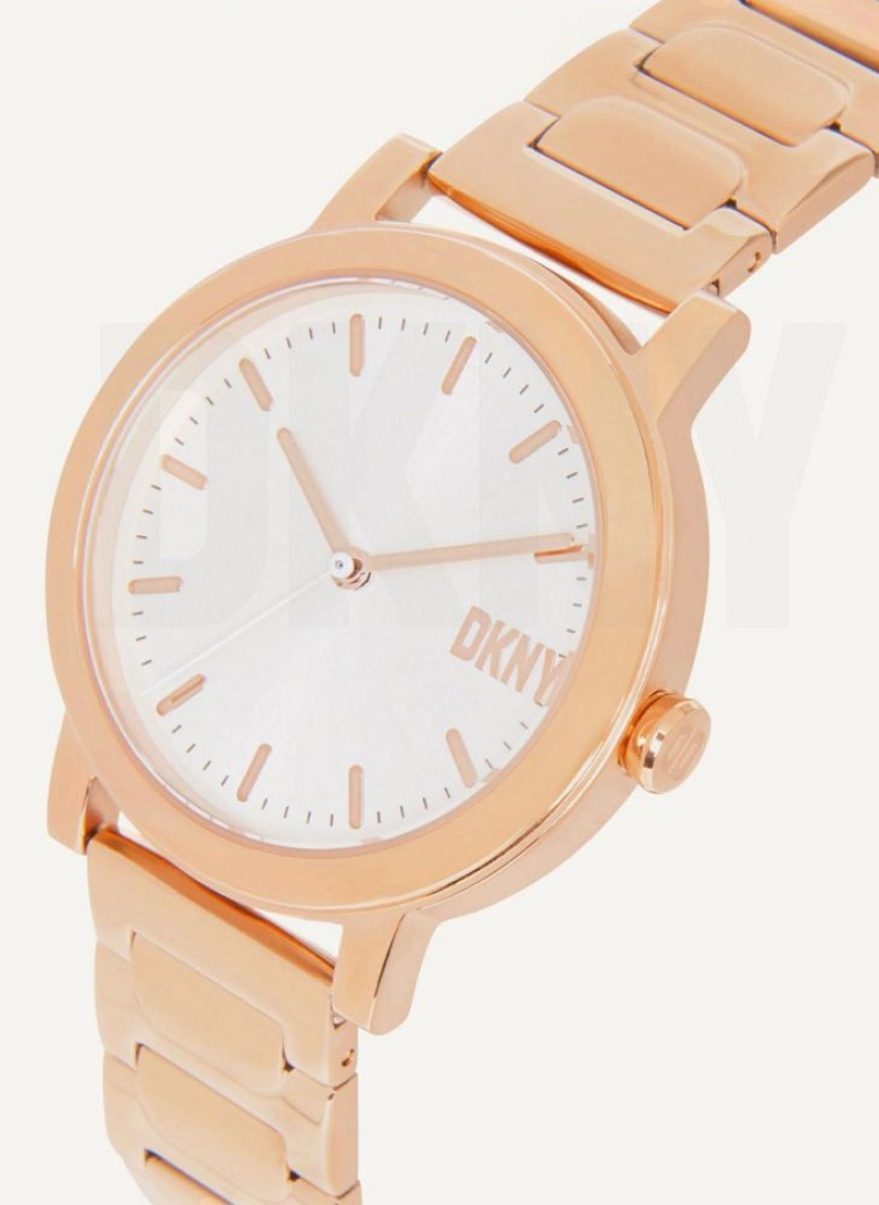 Rose Gold DKNY New Platform Women's Watches | USA-D1985