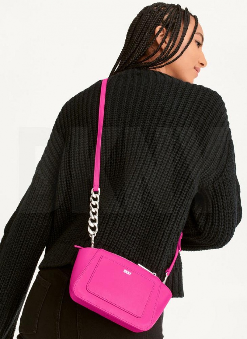 Rose Purple DKNY Mini Dome Bags Crossbody Bags | USA-D0264