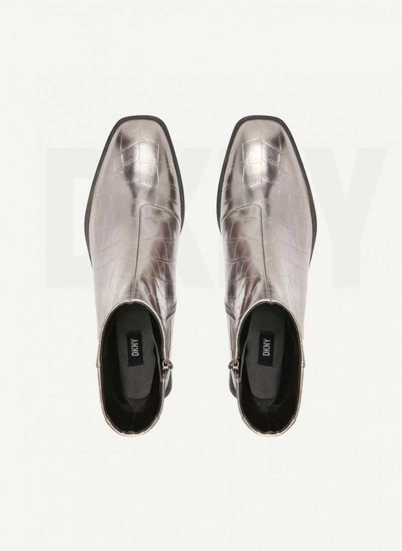 Silver DKNY Chelsea Shoes Boots | USA-D0990