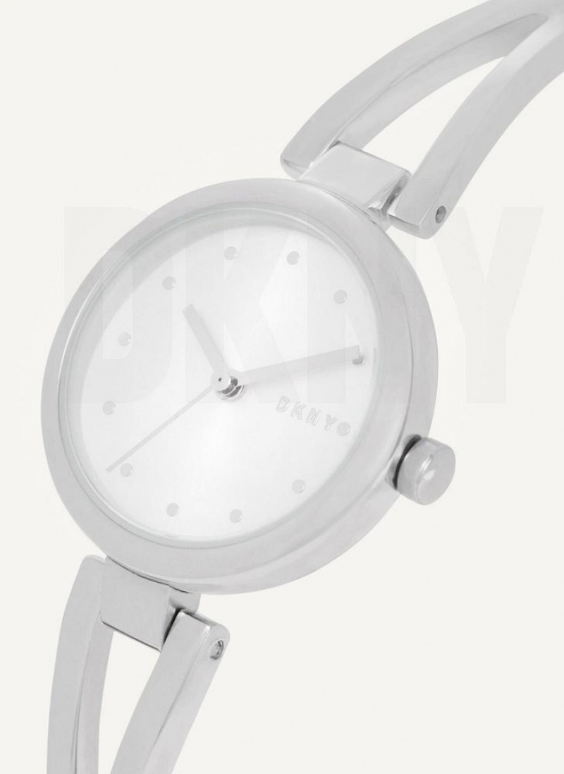 Silver DKNY Crosswalk Women's Watches | USA-D1538