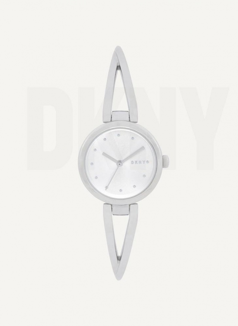 Silver DKNY Crosswalk Women\'s Watches | USA-D1538