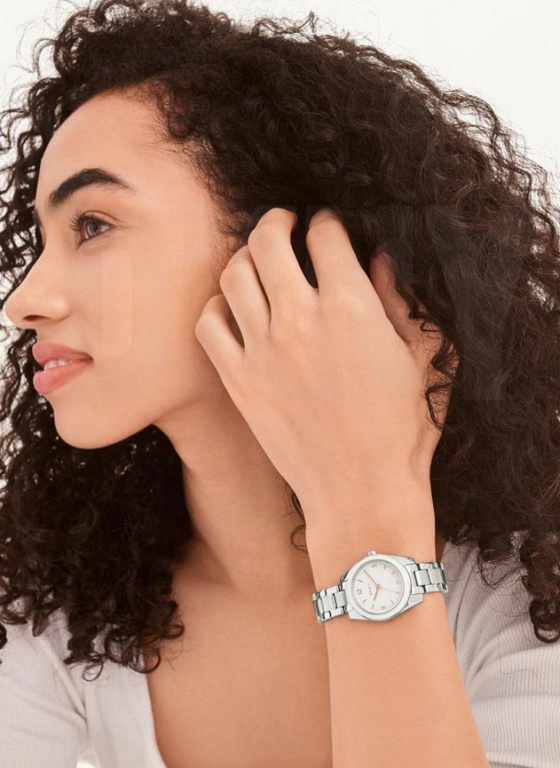 Silver DKNY Nolita Women's Watches | USA-D0417