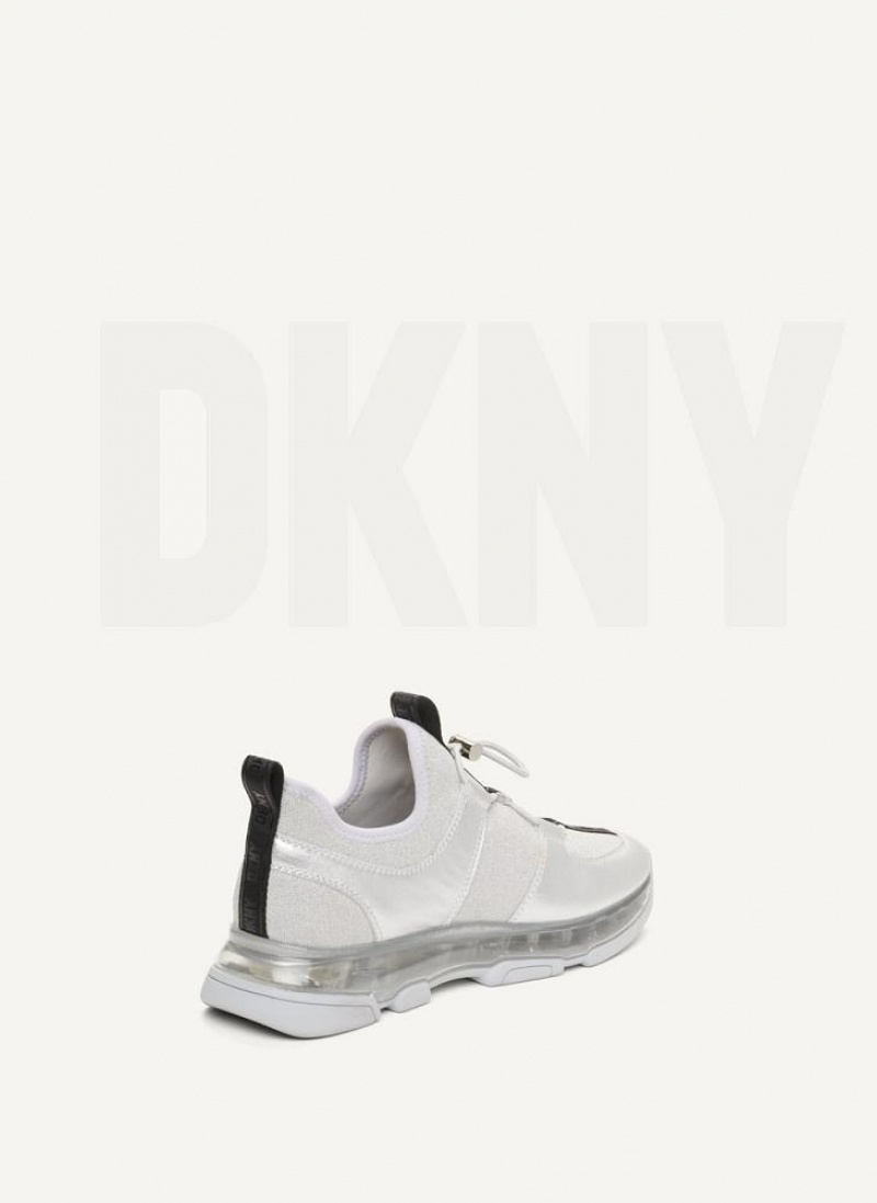 Silver / Lavender DKNY Tace Slip On Shoes Sneakers | USA-D1986