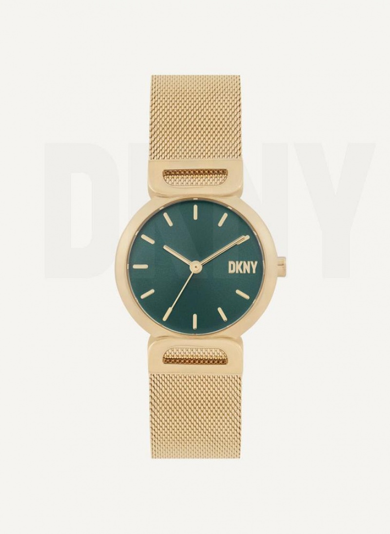Turquoise DKNY Downtown Mesh Women\'s Watches | USA-D0564
