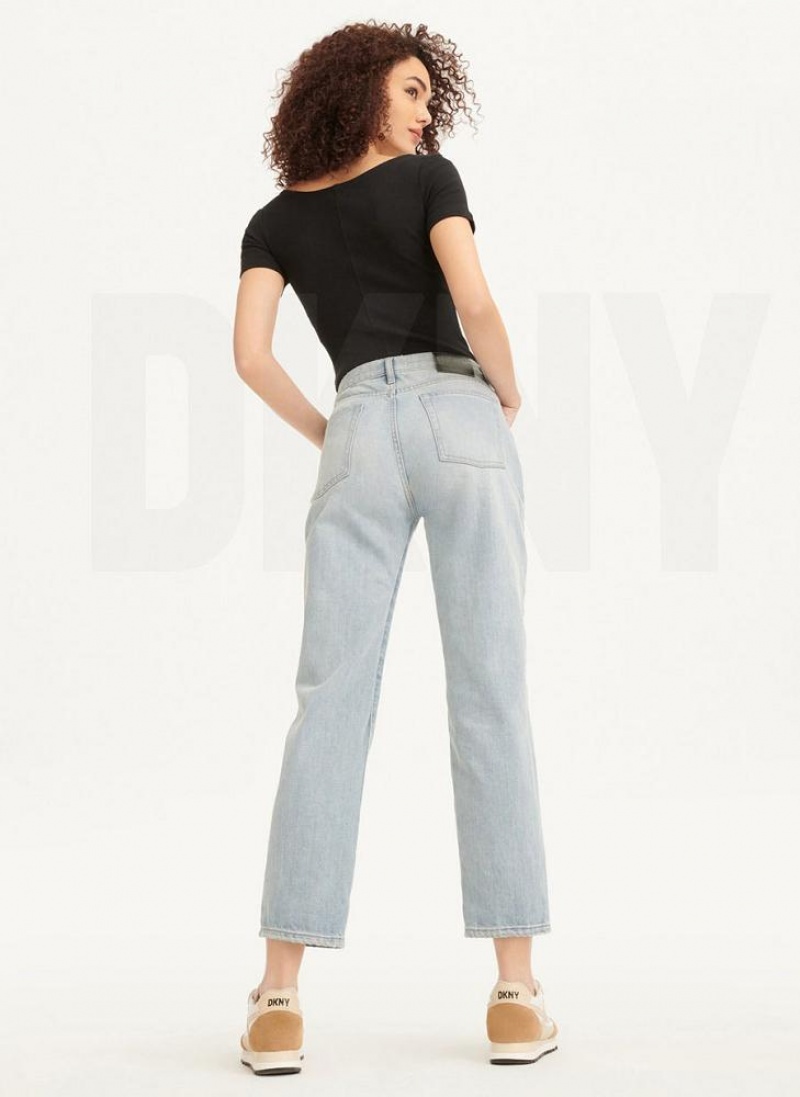Wash DKNY Broome High Rise Vintage - Full Length Women's Jeans | USA-D1765