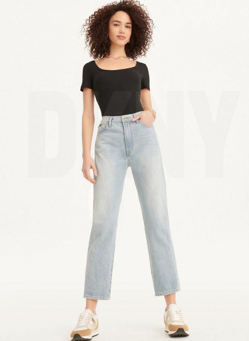 Wash DKNY Broome High Rise Vintage - Full Length Women's Jeans | USA-D1765