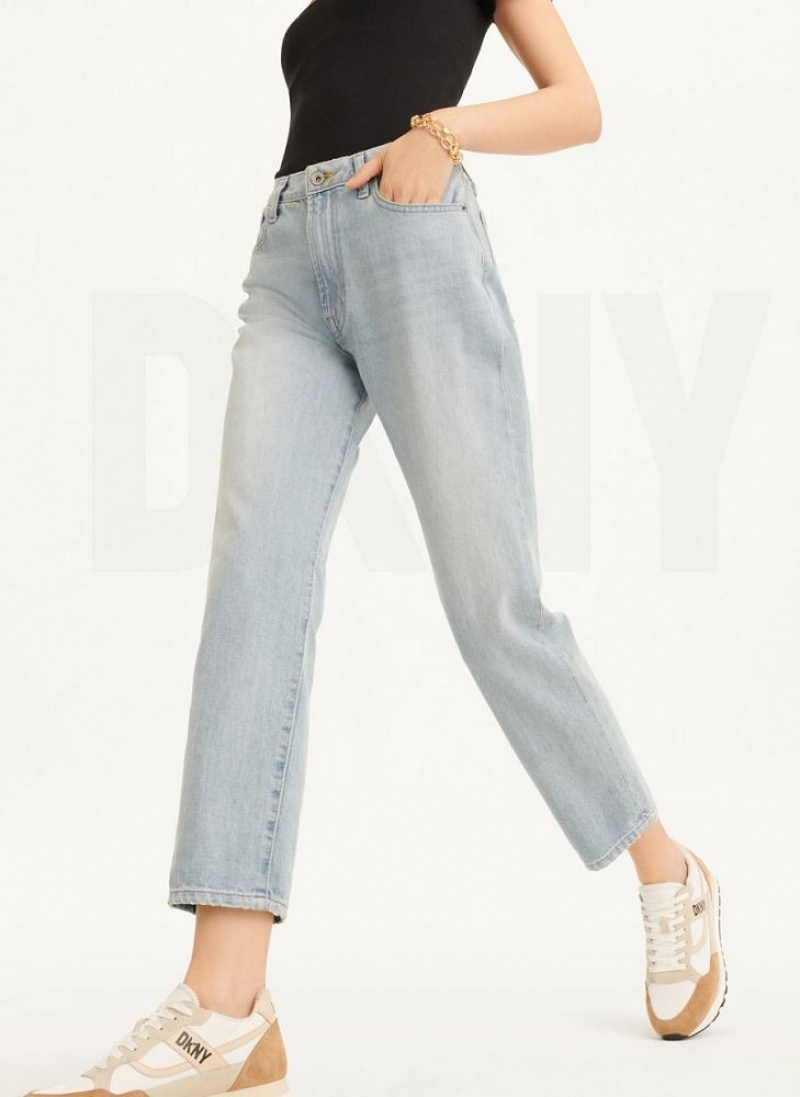 Wash DKNY Broome High Rise Vintage - Full Length Women's Jeans | USA-D1765