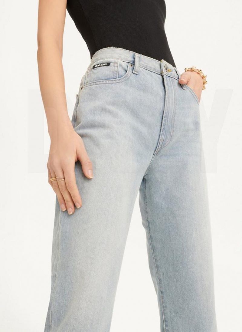 Wash DKNY Broome High Rise Vintage - Full Length Women's Jeans | USA-D1765