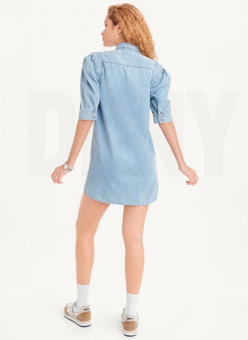Wash DKNY Denim Women's Dresses | USA-D0836