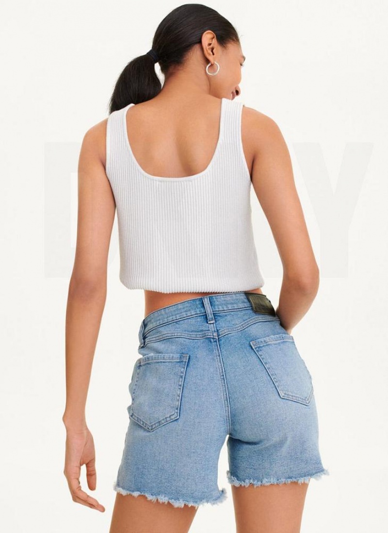 Wash DKNY Distressed Kent Women's Shorts | USA-D1153