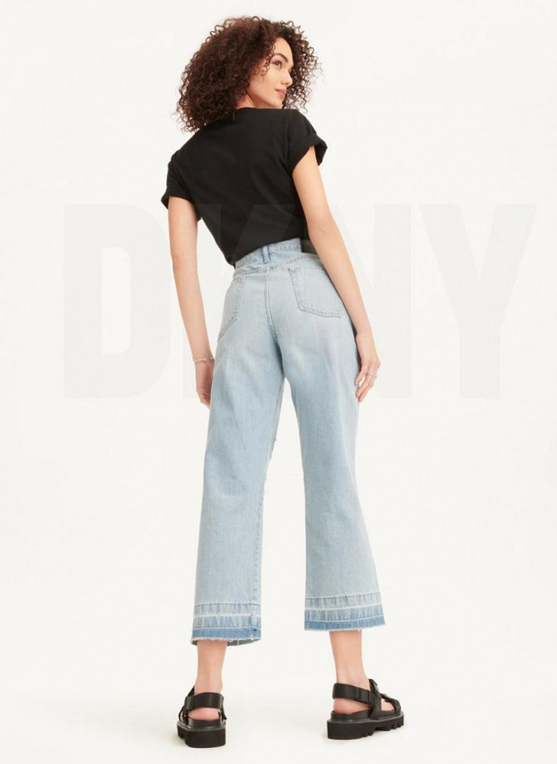 Wash DKNY Kent High Rise Distressed Women's Jeans | USA-D1460