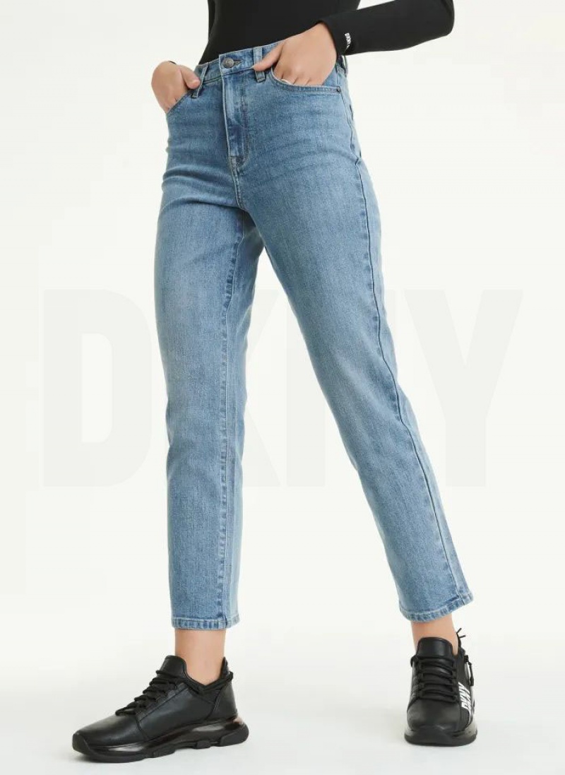 Wash DKNY Slim Straight Women\'s Jeans | USA-D1887