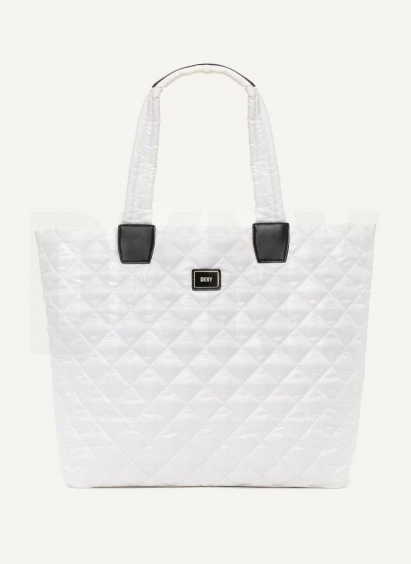 White DKNY Maya Bags Tote Bags | USA-D0988
