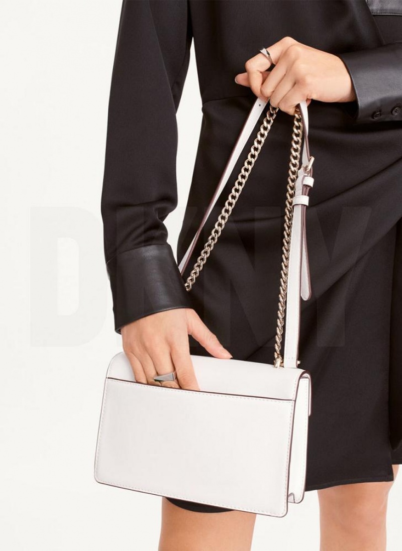 White DKNY Millie Bags Shoulder Bags | USA-D0265