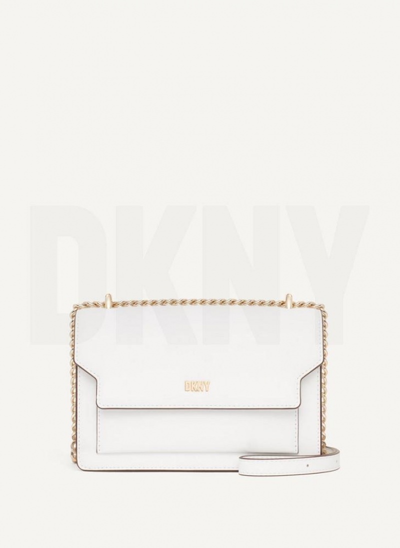 White DKNY Millie Bags Shoulder Bags | USA-D0265