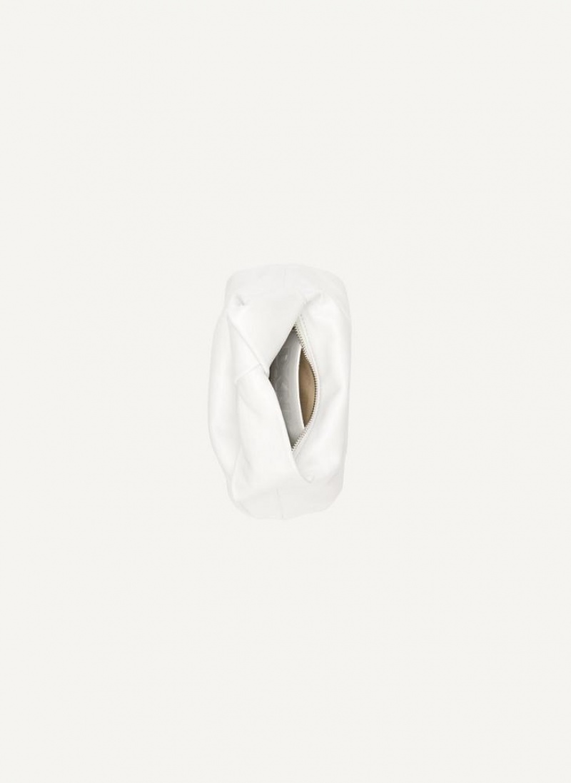 White DKNY Mini Modernist Knot Bags Tote Bags | USA-D0947