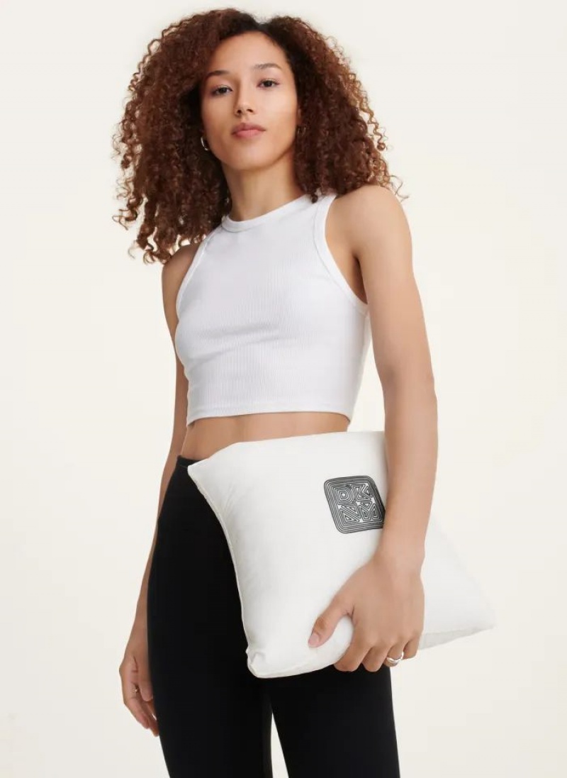 White DKNY Quilted Packable Women's Jackets | USA-D0662