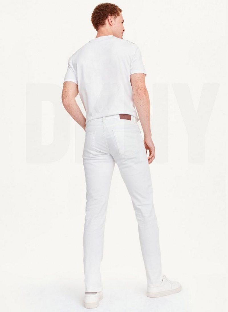 White DKNY Skinny Men's Jeans | USA-D1406
