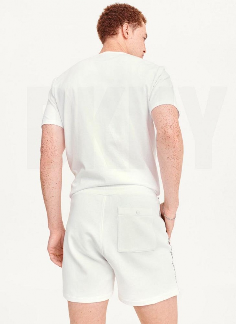 White DKNY Tenniss Men's Shorts | USA-D0948