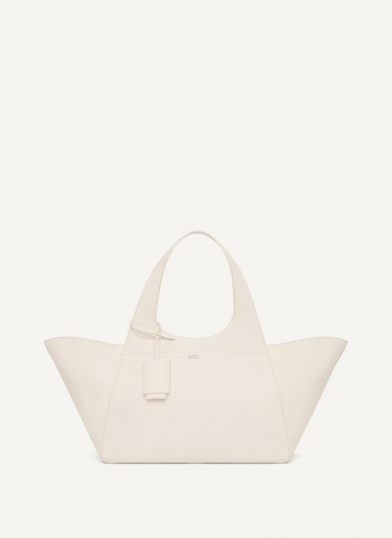 White DKNY The Large Effortless Bags Tote Bags | USA-D1222