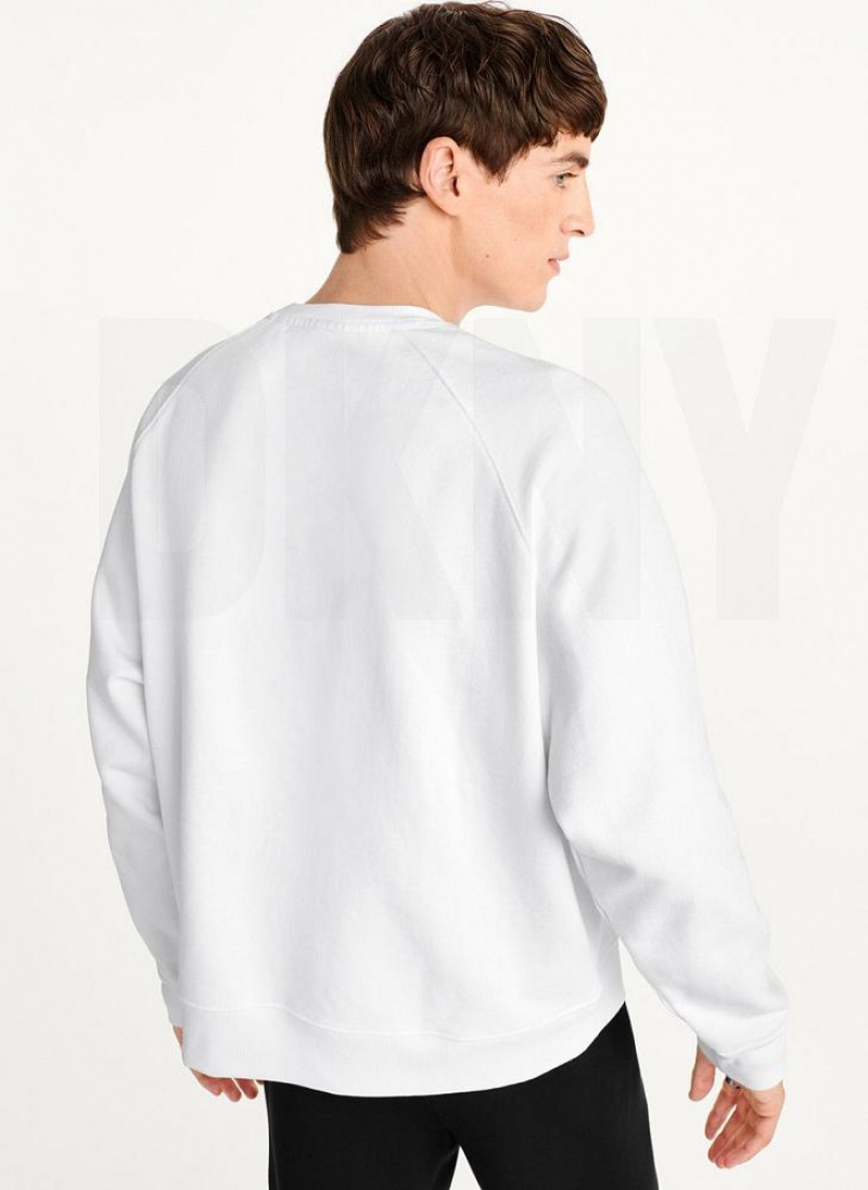 White DKNY Today I Feel Women's Sweatshirts | USA-D0361