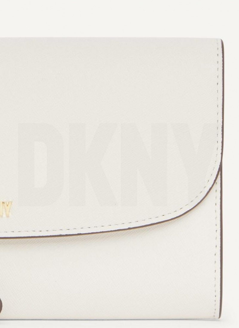 White / Gold DKNY Sidney On A Chain Bags Wallets | USA-D0655