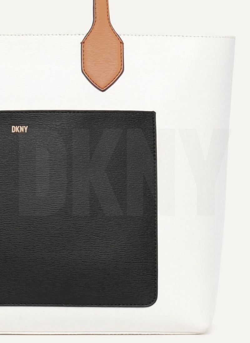 White / Multicolor DKNY Ines Bags Tote Bags | USA-D0380