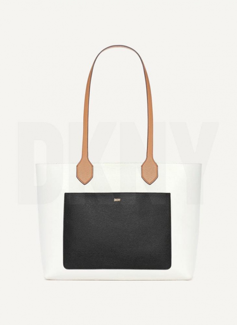 White / Multicolor DKNY Ines Bags Tote Bags | USA-D0380