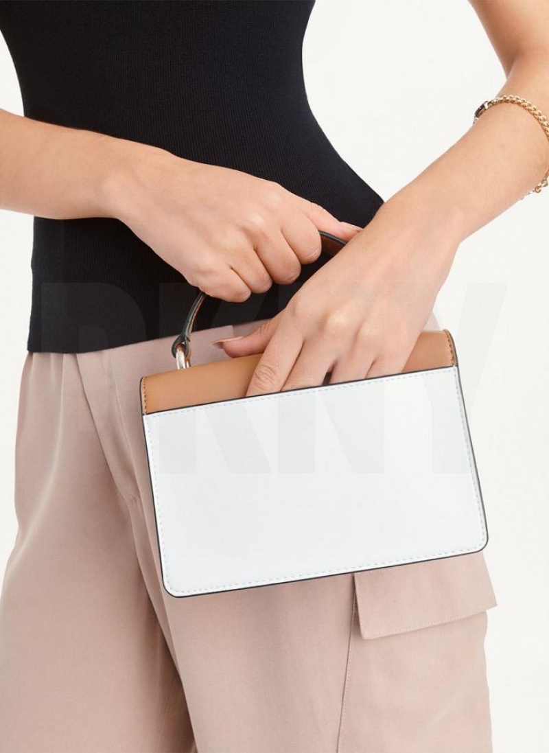 White / Multicolor DKNY Millie Bags Crossbody Bags | USA-D0904