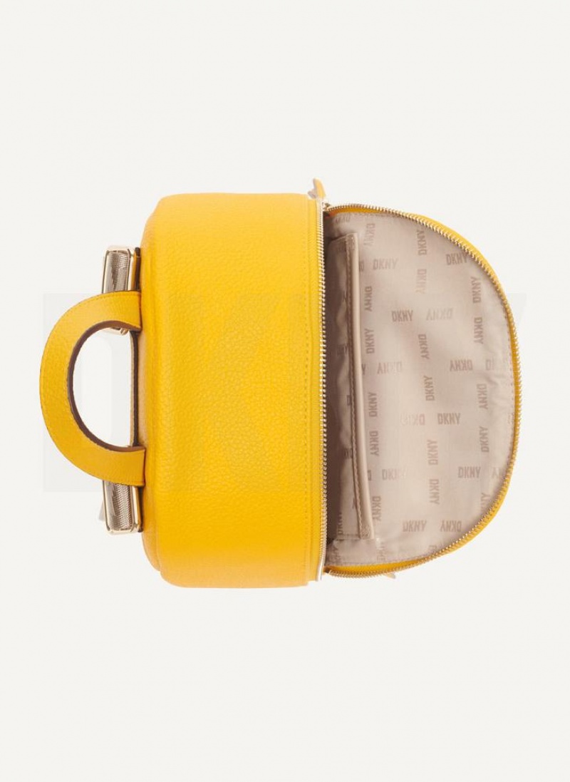 Yellow DKNY Maxine Bags Backpacks | USA-D0157