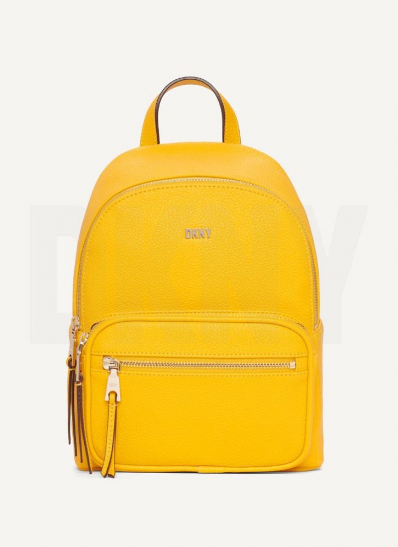 Yellow DKNY Maxine Bags Backpacks | USA-D0157