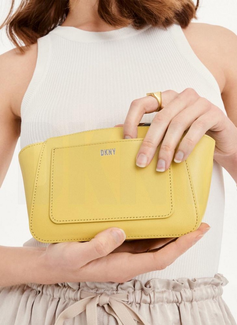 Yellow DKNY Mini Dome Bags Crossbody Bags | USA-D1351