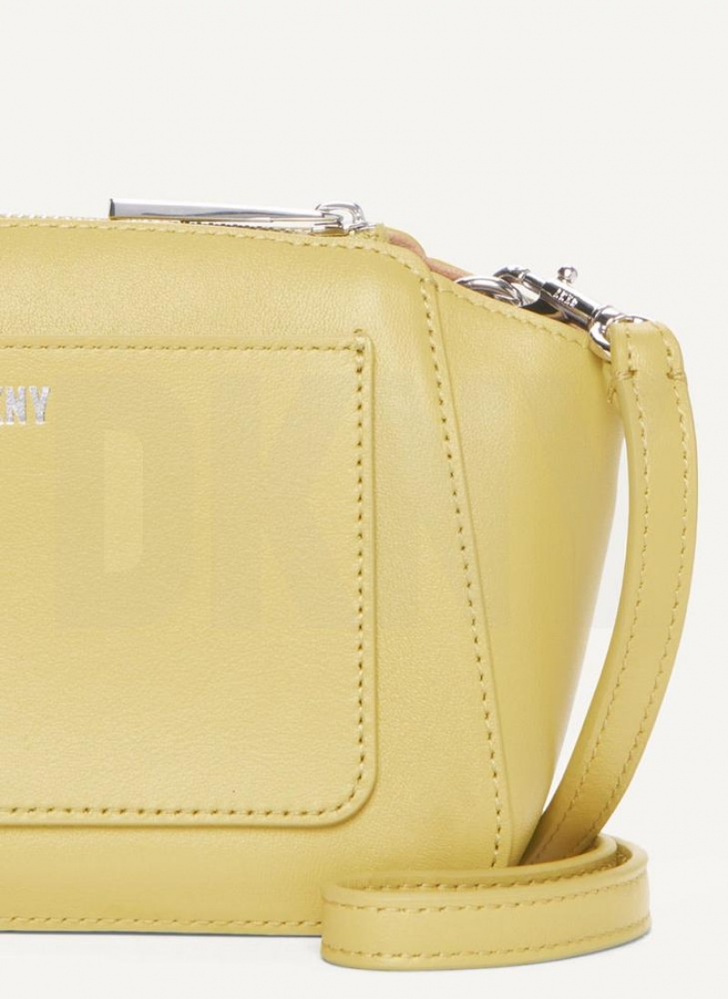 Yellow DKNY Mini Dome Bags Crossbody Bags | USA-D1351