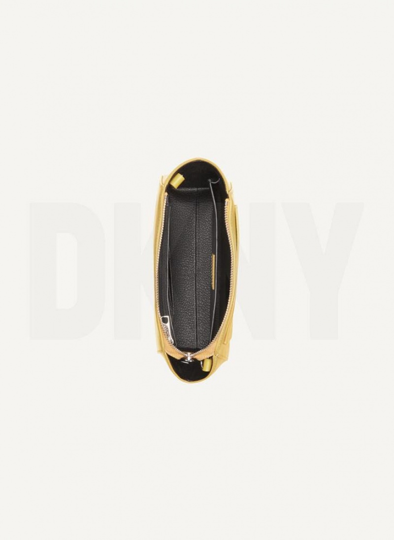 Yellow DKNY Mini Dome Bags Crossbody Bags | USA-D1048