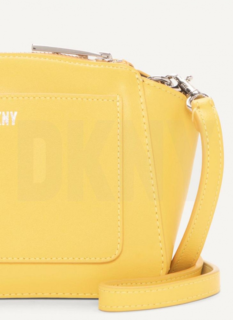 Yellow DKNY Mini Dome Bags Crossbody Bags | USA-D1048