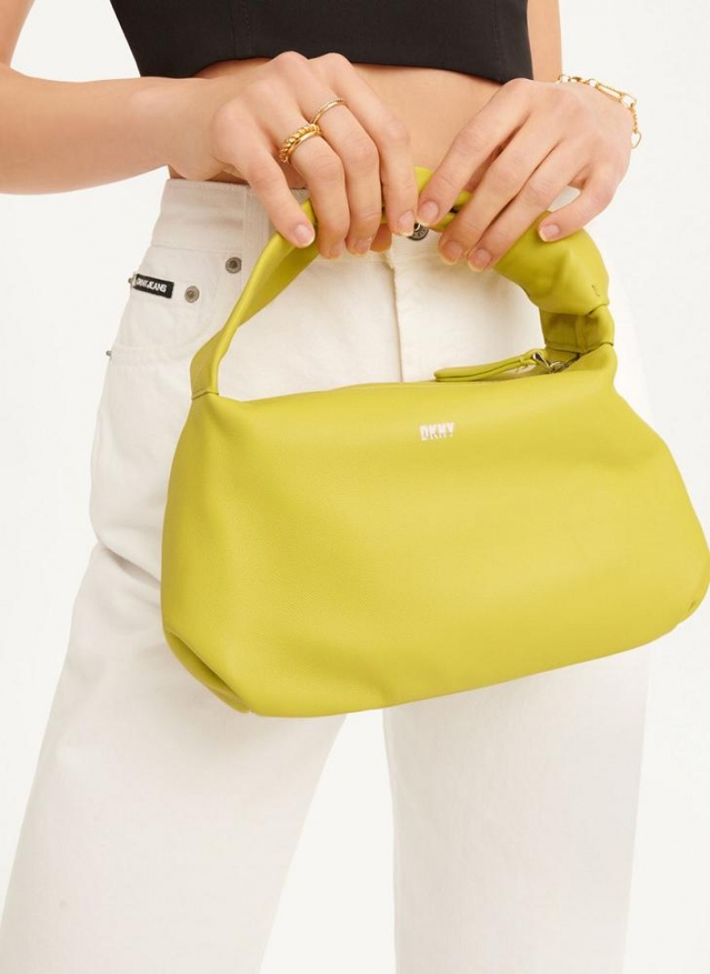 Yellow DKNY Mini Modernist Knot Bags Tote Bags | USA-D0619