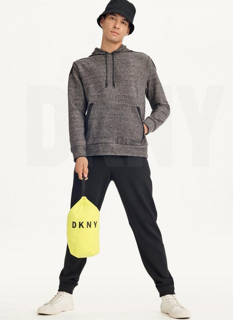 Yellow DKNY Packable Men's Puffer Jacket | USA-D1631