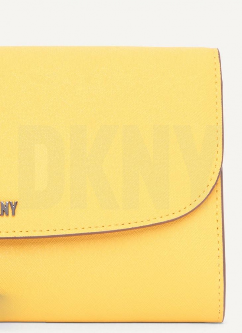 Yellow DKNY Sidney On A Chain Bags Wallets | USA-D0344